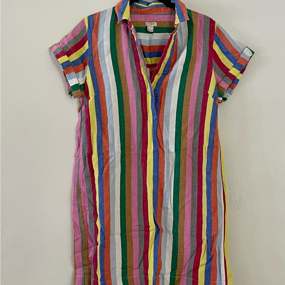 J. Crew Multicolor Striped Shirt